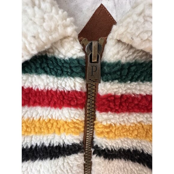 Pendleton Glacier Sunset Meadow Jacket Women’s Small Range Fleece Zip Coat *READ - Picture 7 of 10